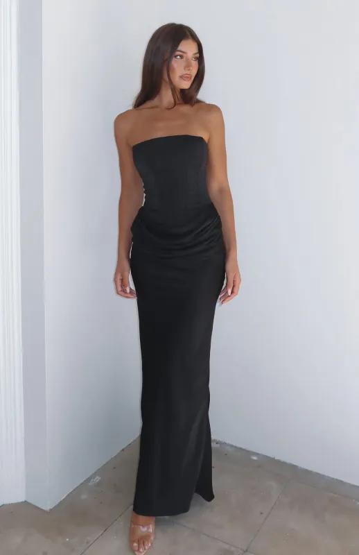 Love This Feeling Maxi Dress Black sold by White Fox Boutique