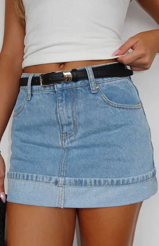 Hudson Belt Black/Gold sold by White Fox Boutique