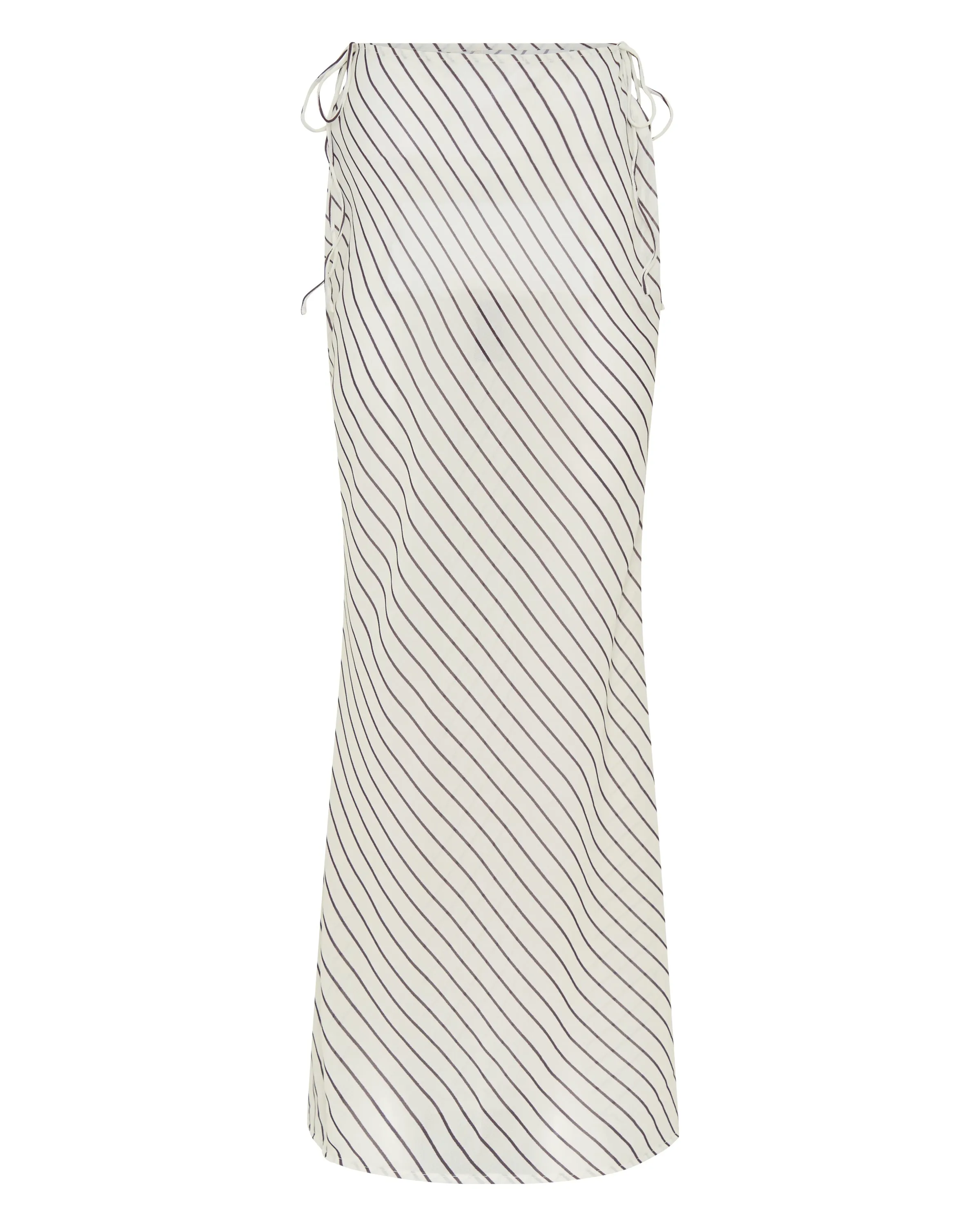 Luminous Maxi Skirt Cream/Choc Stripe sold by White Fox Boutique product image thumbnail 5