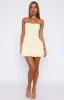 Think I'm In Love Mini Dress Lemon sold by White Fox Boutique