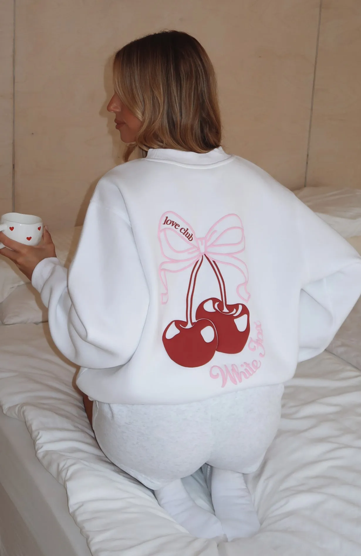 Fell So Hard Oversized Sweater White sold by White Fox Boutique