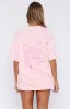 Love You Forever Oversized Tee Pink sold by White Fox Boutique