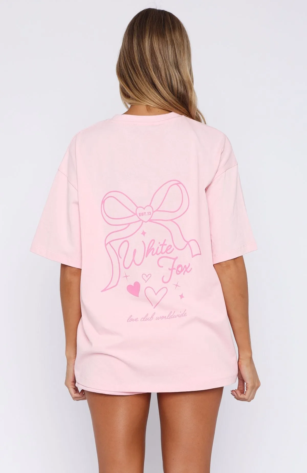 Love You Forever Oversized Tee Pink sold by White Fox Boutique product image thumbnail 4