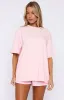Love You Forever Oversized Tee Pink sold by White Fox Boutique