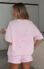 Love You Forever Oversized Tee Pink sold by White Fox Boutique