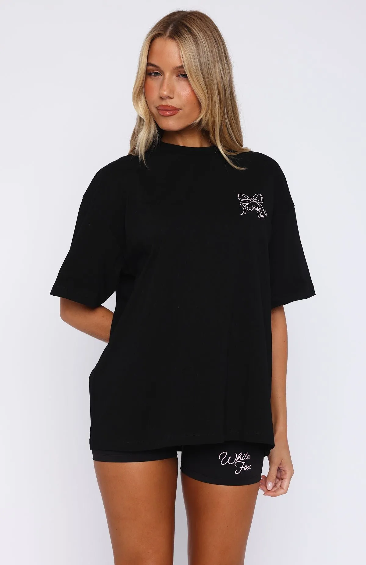Love You Forever Oversized Tee Black sold by White Fox Boutique product image thumbnail 2
