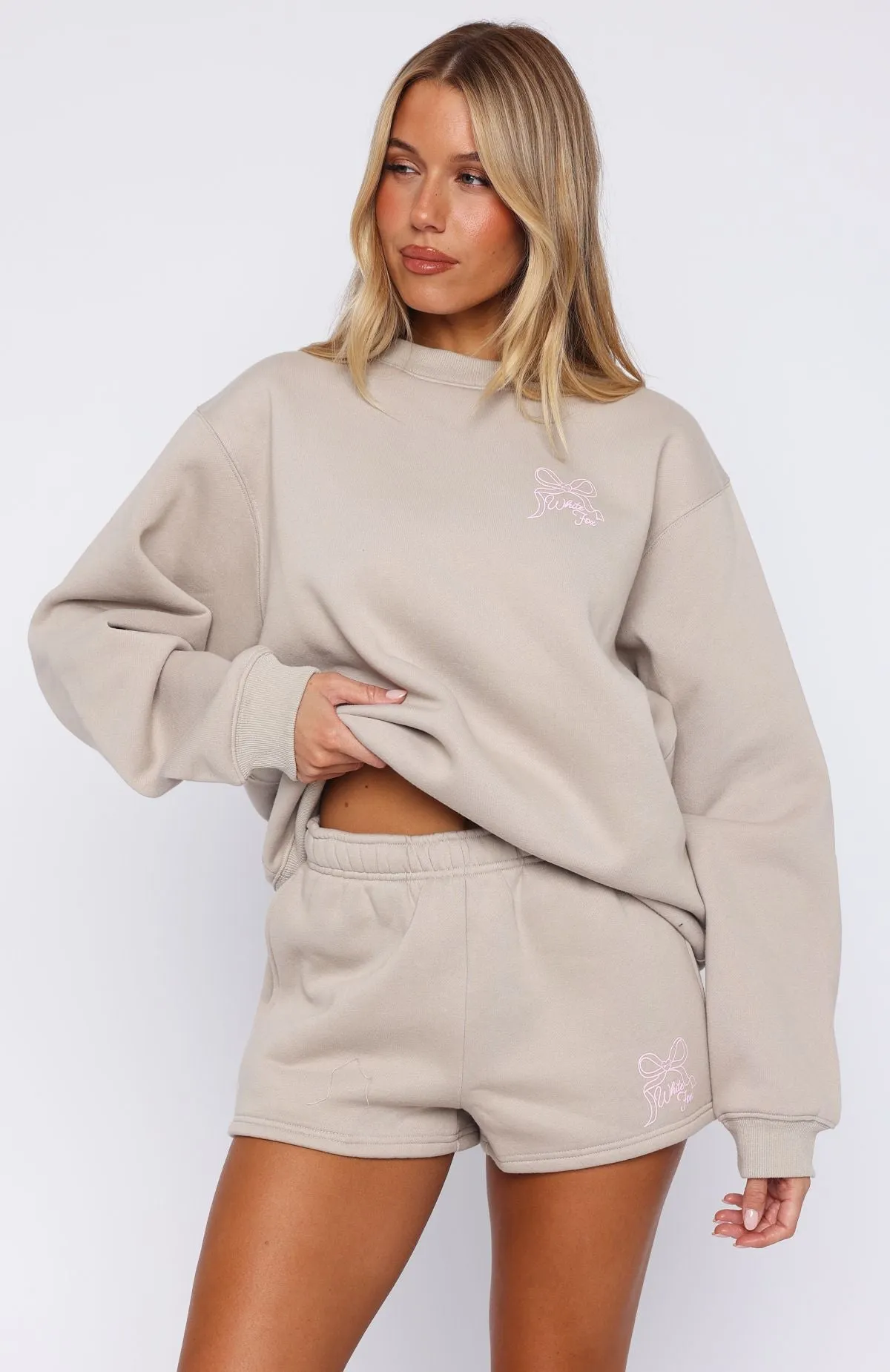 Love You Forever Lounge Shorts Moon sold by White Fox Boutique product image thumbnail 3