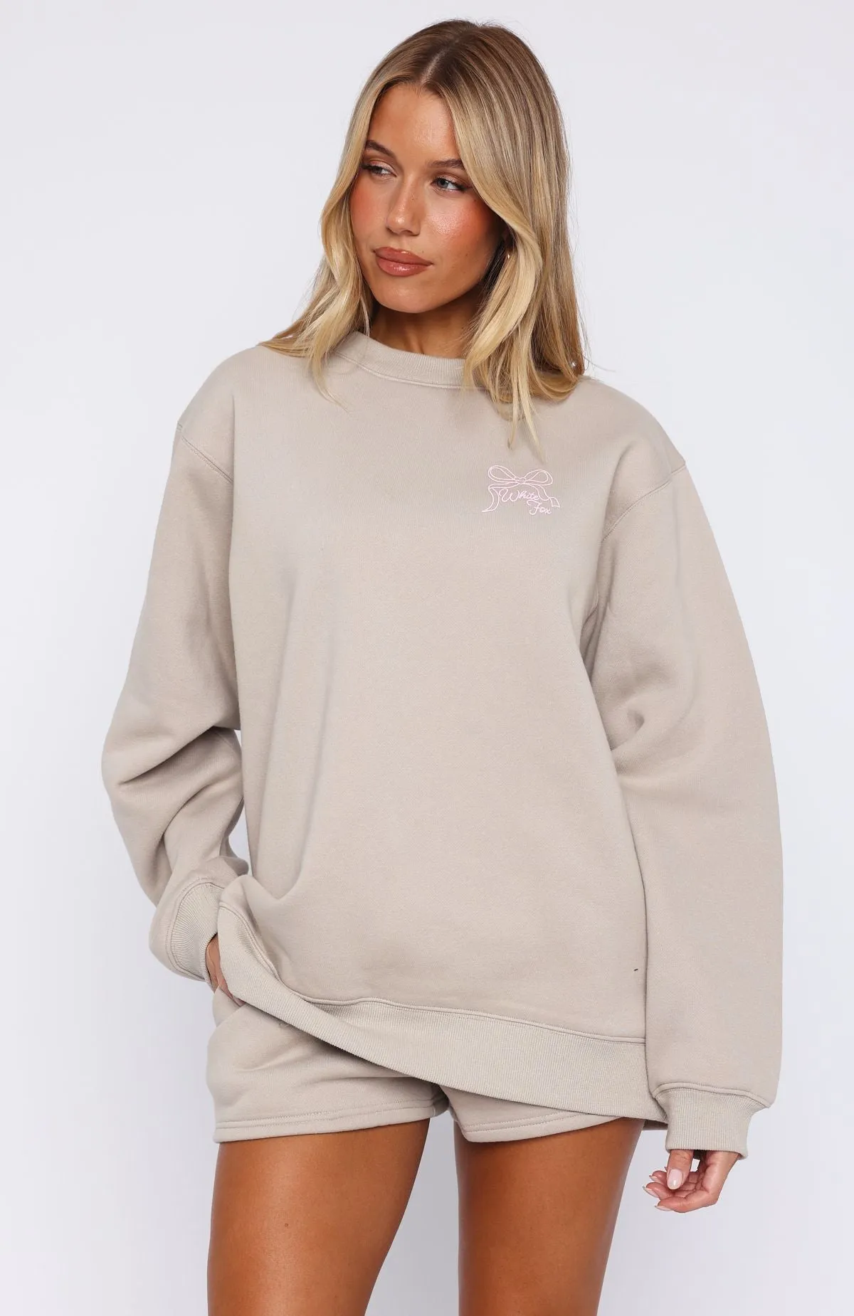 Love You Forever Oversized Sweater Moon sold by White Fox Boutique product image thumbnail 3