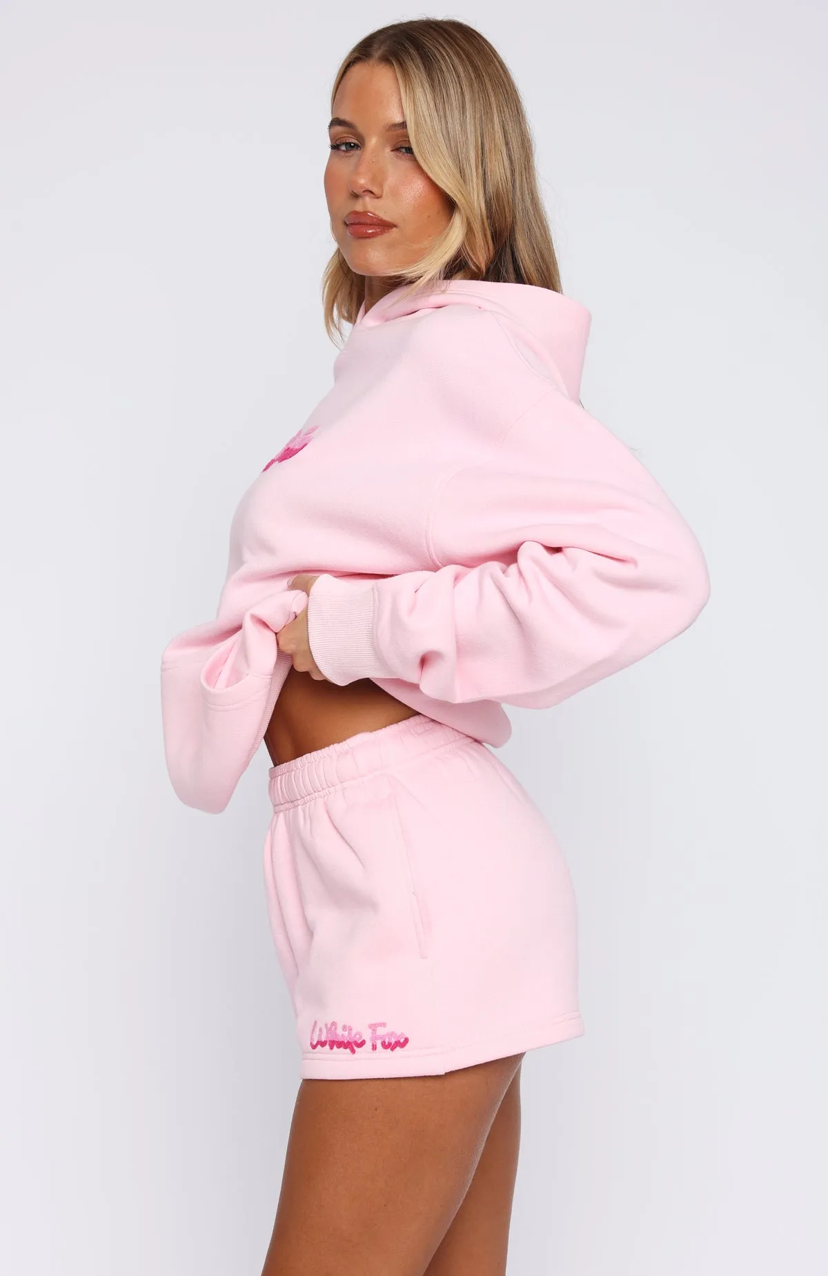 Sweet Lust Lounge Shorts Pink sold by White Fox Boutique product image thumbnail 3