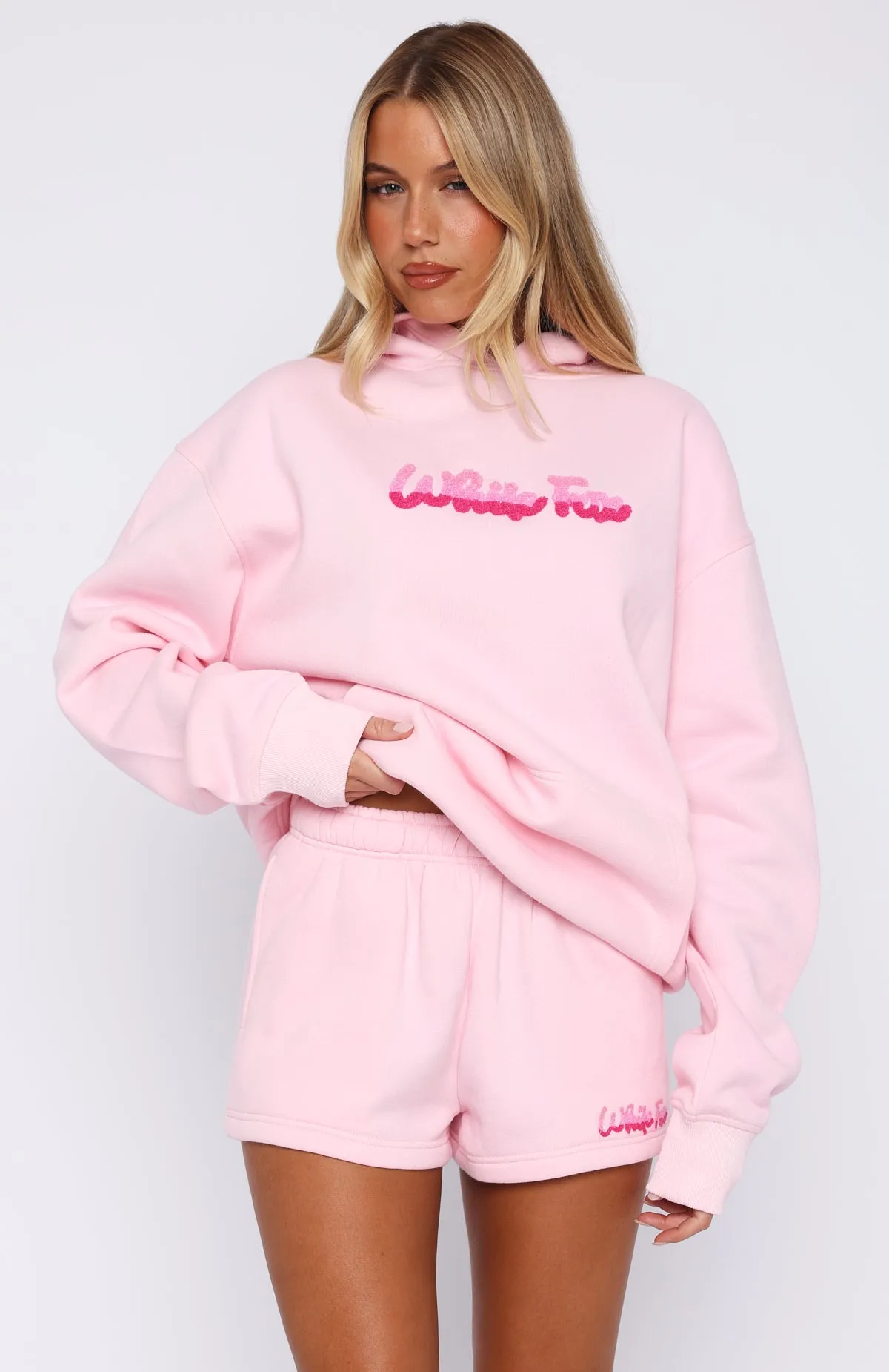 Sweet Lust Lounge Shorts Pink sold by White Fox Boutique product image thumbnail 2