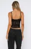 I'm Irreplaceable Lace Bustier Black sold by White Fox Boutique