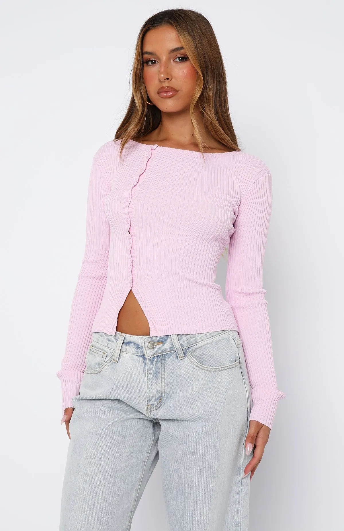 Notice Me Long Sleeve Top Pink sold by White Fox Boutique product image thumbnail 2