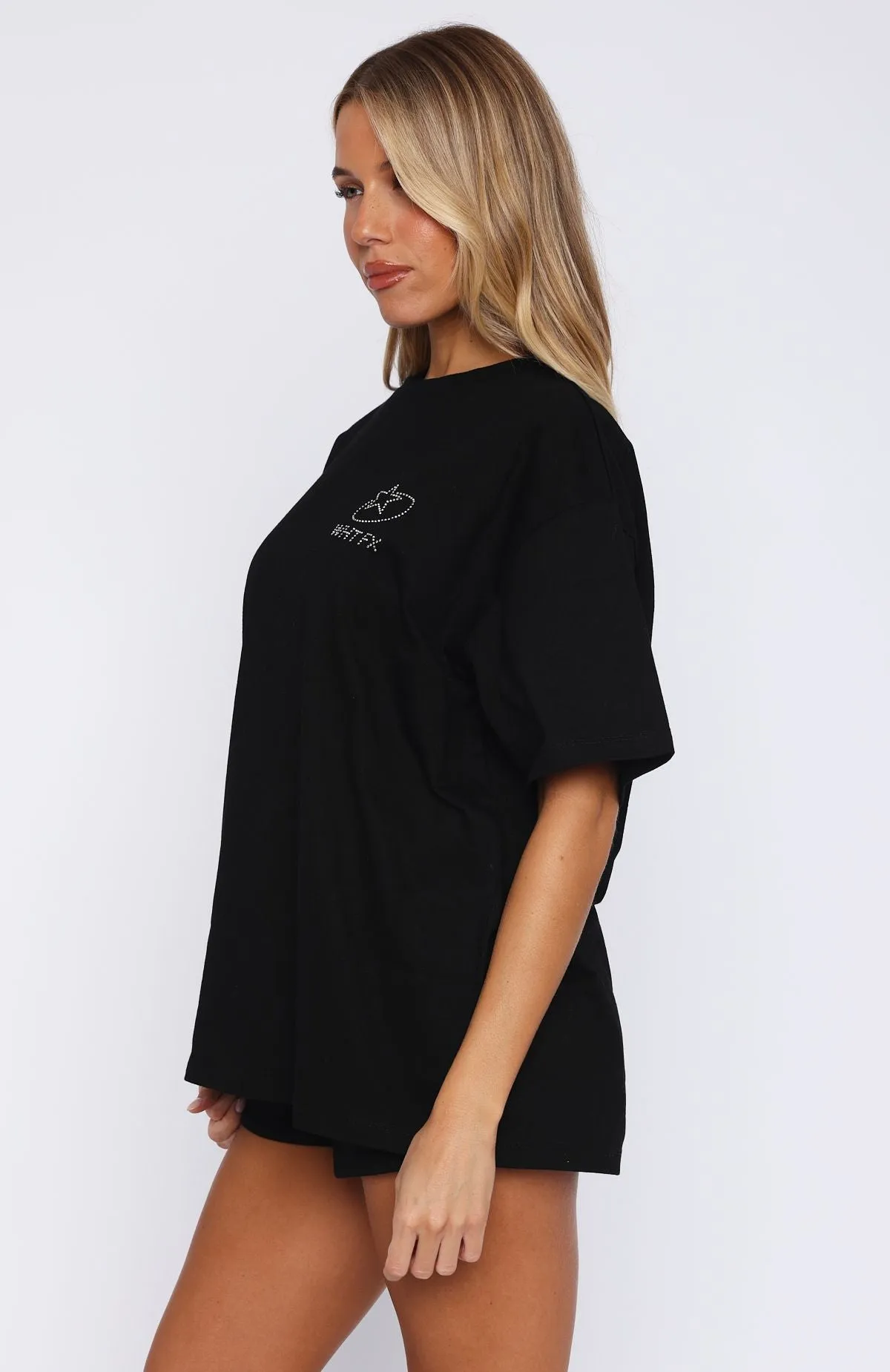 Always Shining Oversized Tee Black sold by White Fox Boutique product image thumbnail 3