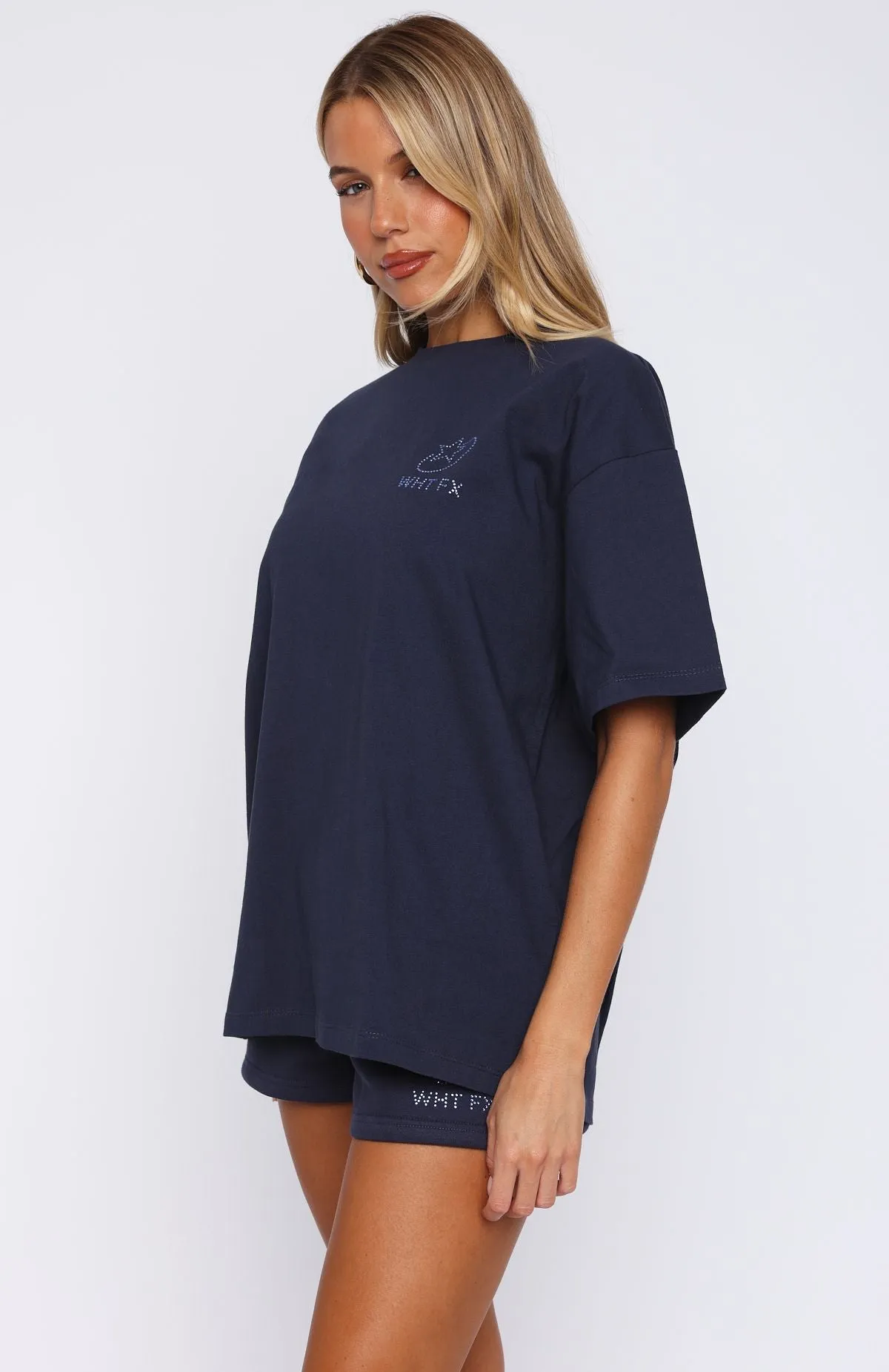 Always Shining Oversized Tee Navy sold by White Fox Boutique product image thumbnail 3