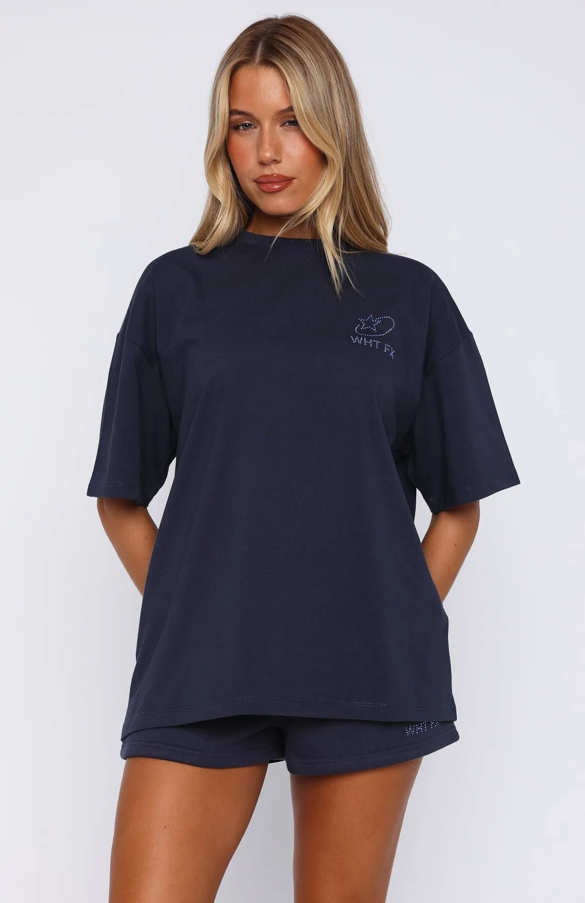 Always Shining Oversized Tee Navy sold by White Fox Boutique product image thumbnail 2