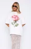 Ride It Out Oversized Tee White sold by White Fox Boutique