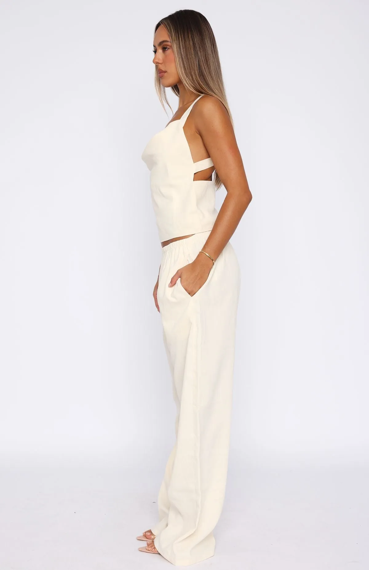 Take A Stance Pants Off White sold by White Fox Boutique product image thumbnail 3