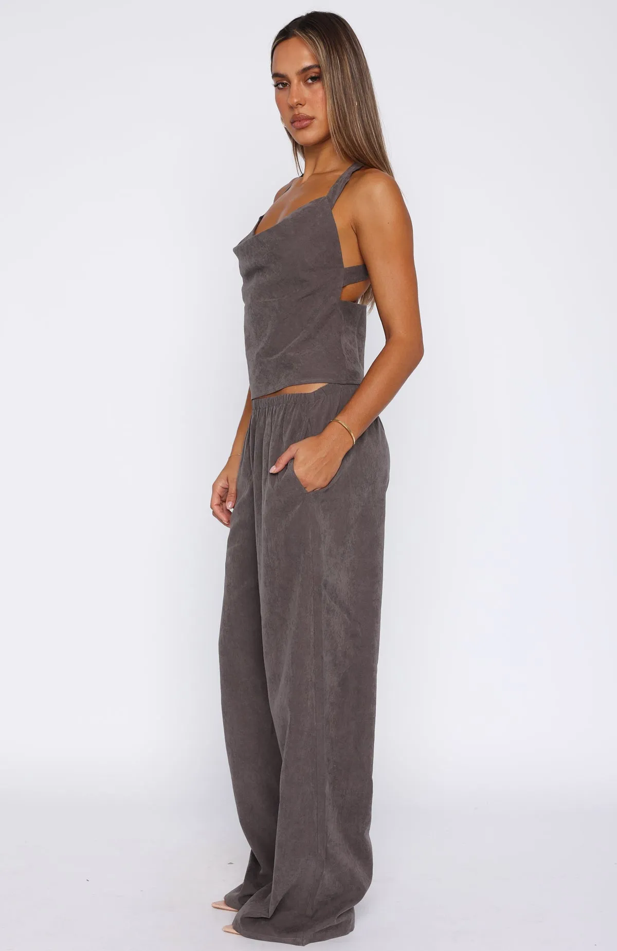 Take A Stance Pants Charcoal sold by White Fox Boutique product image thumbnail 3