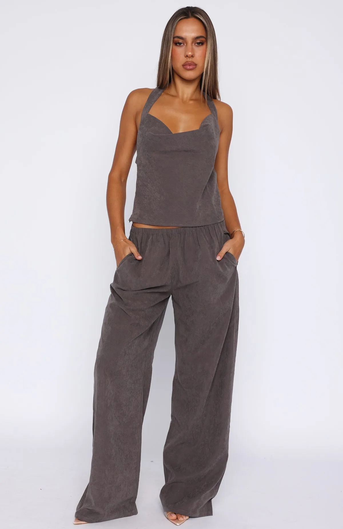 Take A Stance Pants Charcoal sold by White Fox Boutique product image thumbnail 2