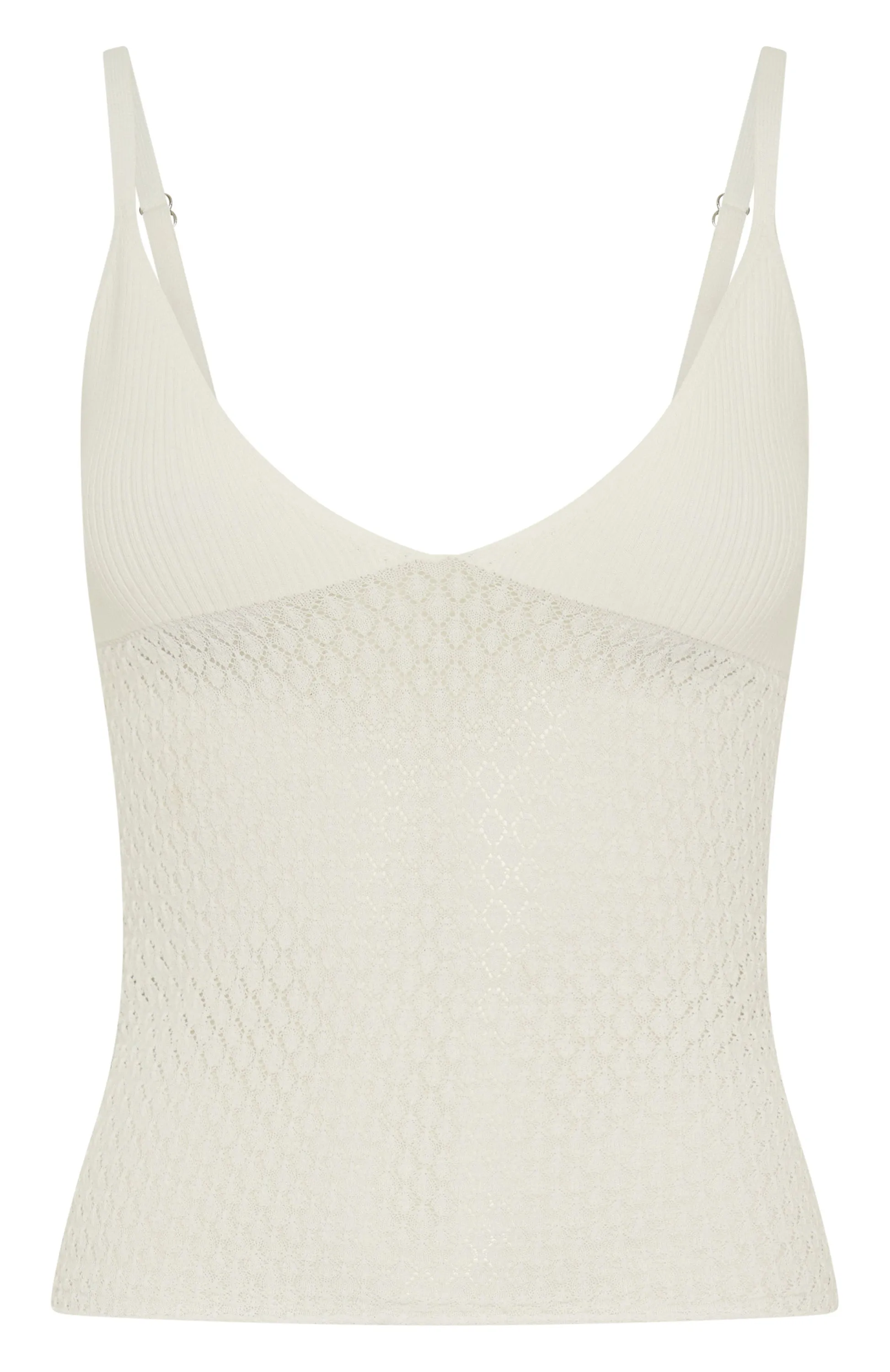 Stand And Stare Knit Top White sold by White Fox Boutique product image thumbnail 5