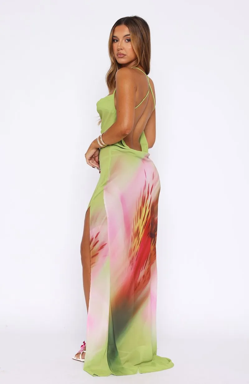 Secret Sounds Maxi Dress Citrus Bloom sold by White Fox Boutique product image thumbnail 4