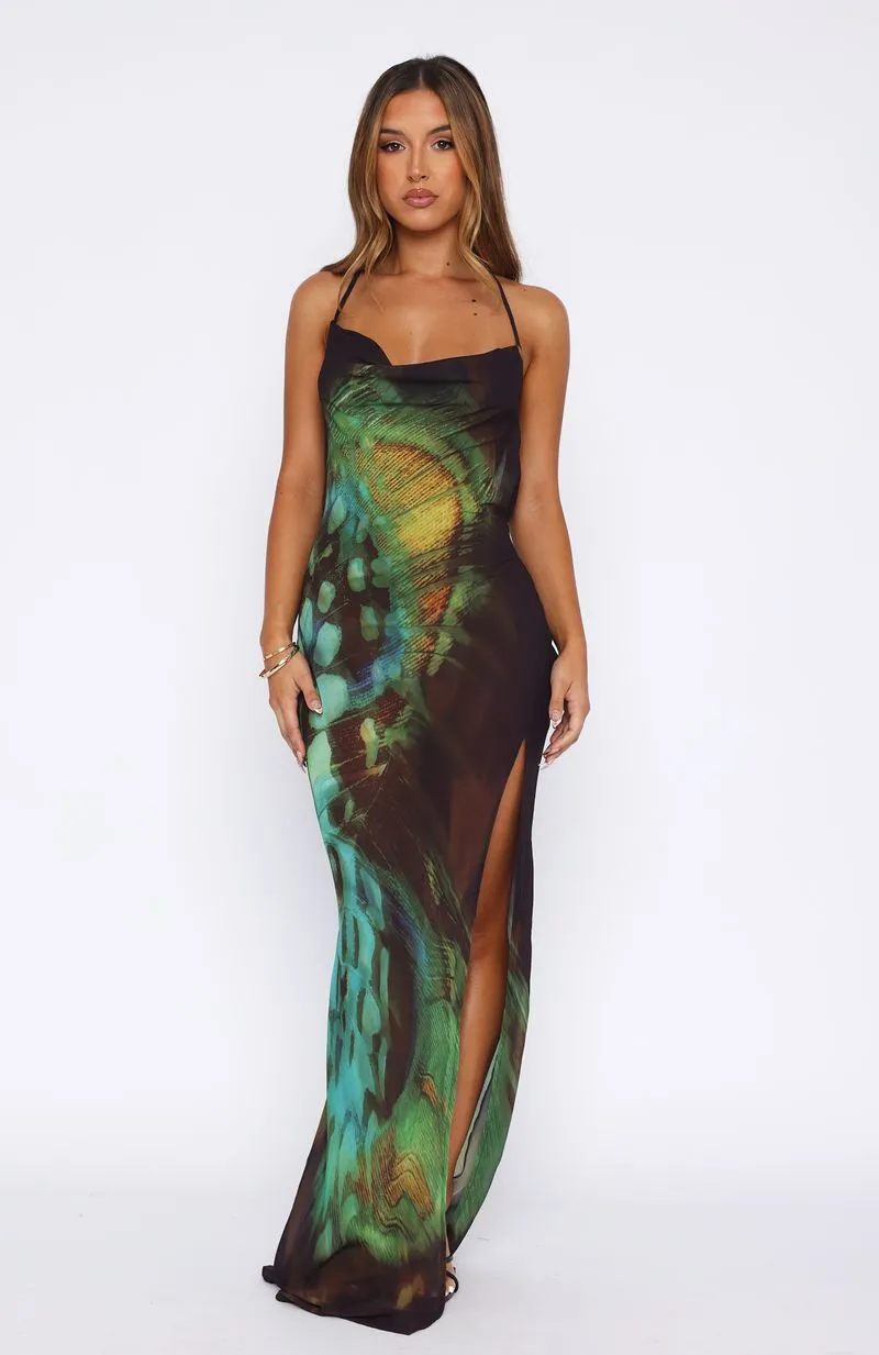Secret Sounds Maxi Dress Butterfly Dreams sold by White Fox Boutique product image thumbnail 2