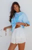 Most Loved Oversized Tee Blue sold by White Fox Boutique