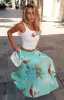 Mediterranean Mirage Midi Skirt Seaside Treasure sold by White Fox Boutique