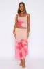 Mediterranean Mirage Midi Skirt Botanic Mirage sold by White Fox Boutique