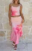 Mediterranean Mirage Midi Skirt Botanic Mirage sold by White Fox Boutique