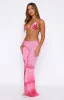 Luminous Maxi Skirt Blush Bloom sold by White Fox Boutique
