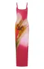 Feeling The Heat Maxi Dress Berry Blossom sold by White Fox Boutique
