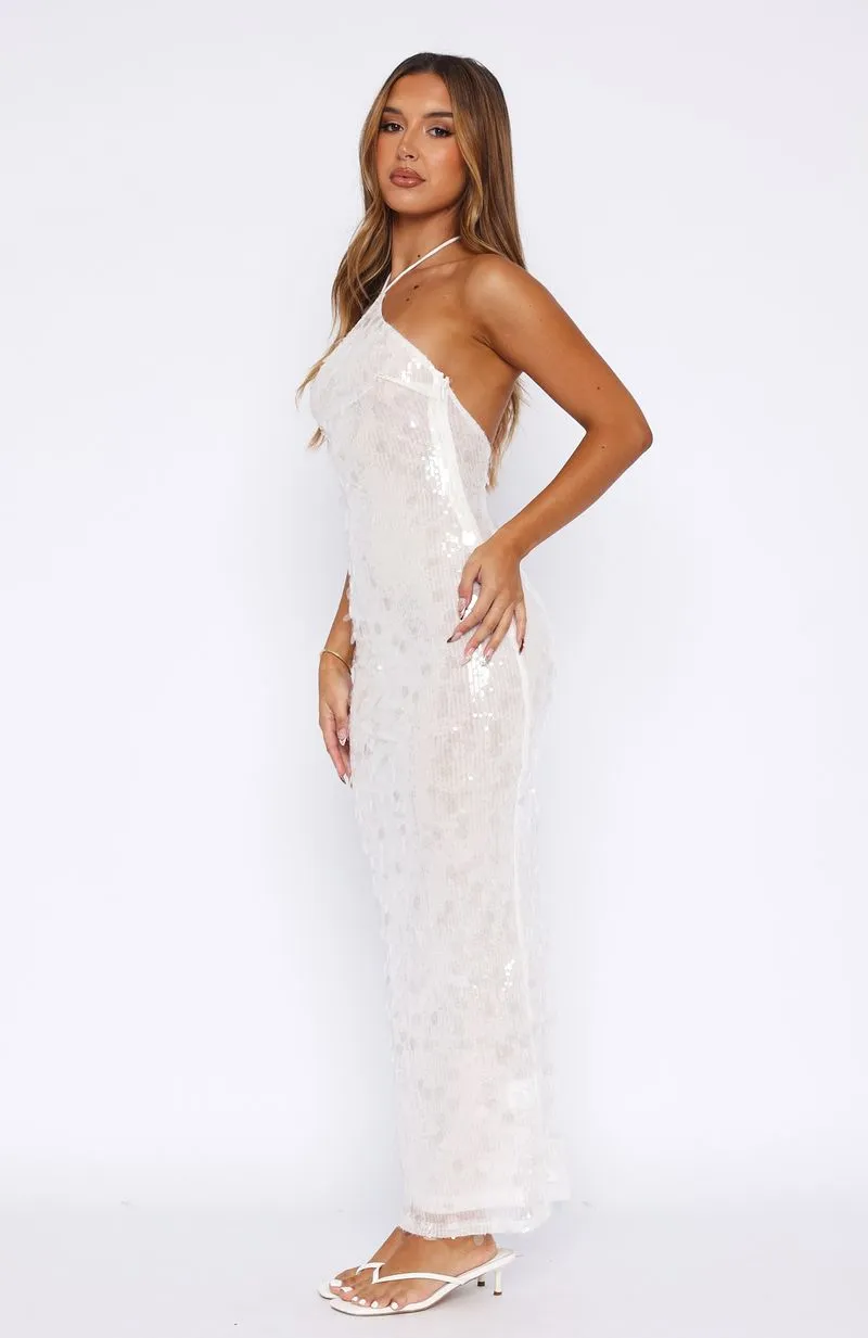Dedication Sequin Maxi Dress White sold by White Fox Boutique product image thumbnail 3