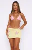 Azure Star Mini Skirt Lemon sold by White Fox Boutique