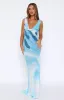 Amore Maxi Dress Aqua Blossom sold by White Fox Boutique