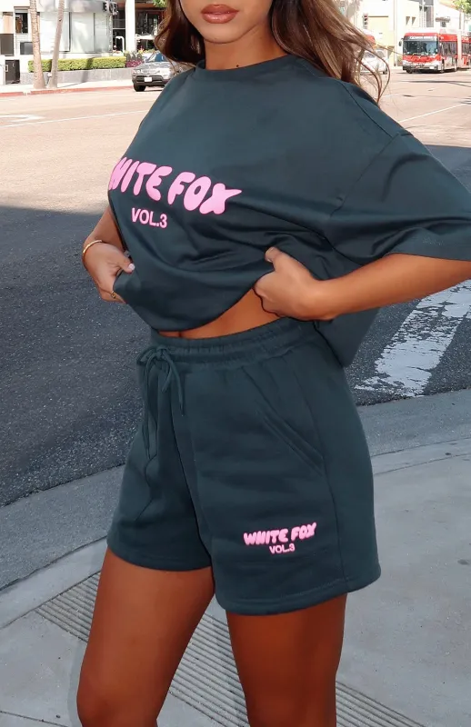 Offstage Lounge Shorts Pine sold by White Fox Boutique