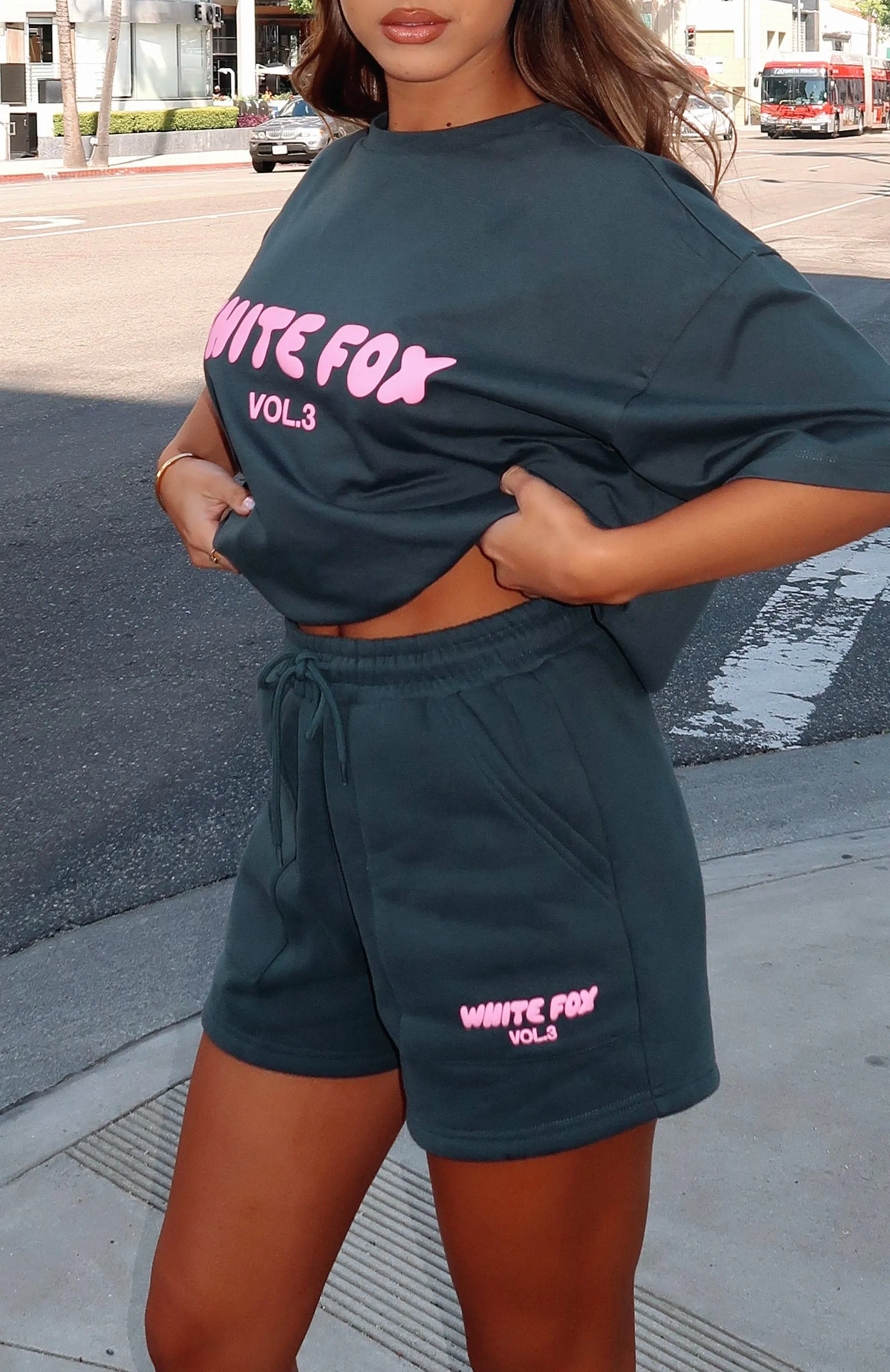 Offstage Lounge Shorts Pine sold by White Fox Boutique