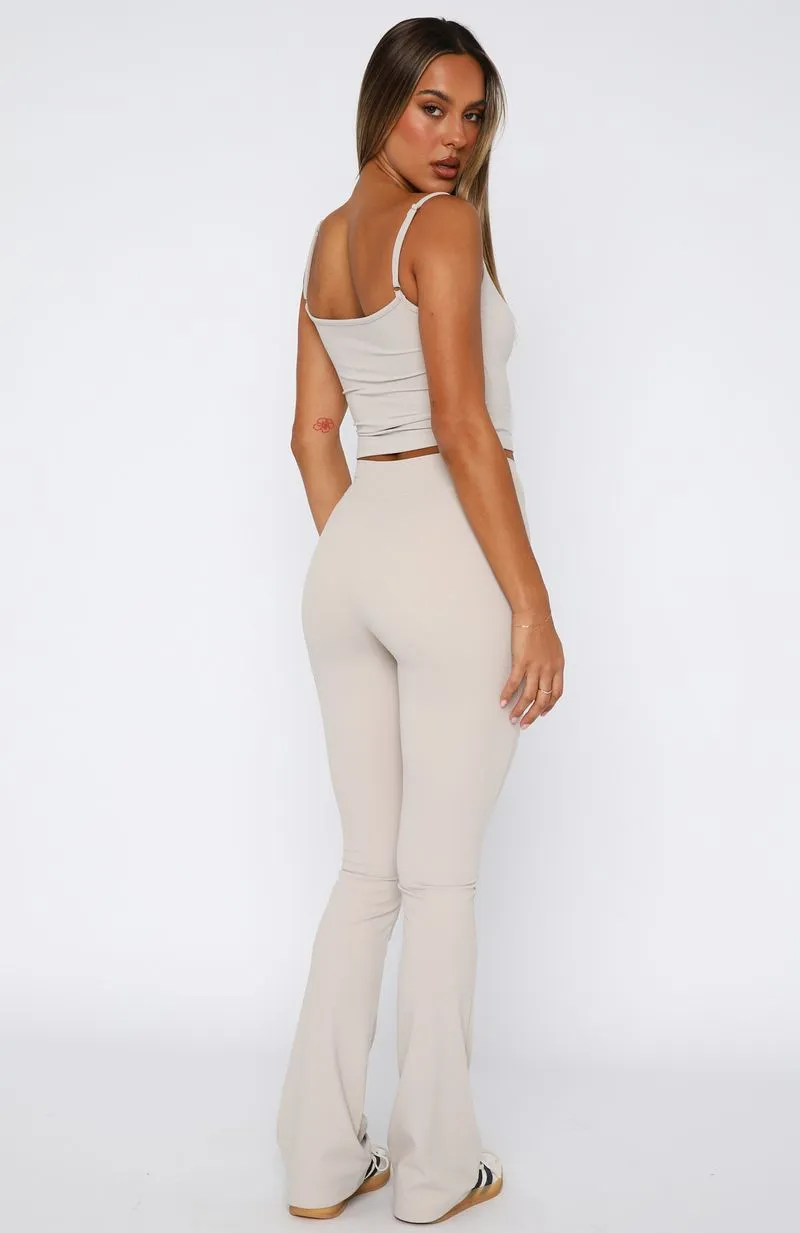 Offstage Flare Pants Moon sold by White Fox Boutique product image thumbnail 4