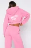 Offstage Cropped Zip Hoodie Bubblegum sold by White Fox Boutique