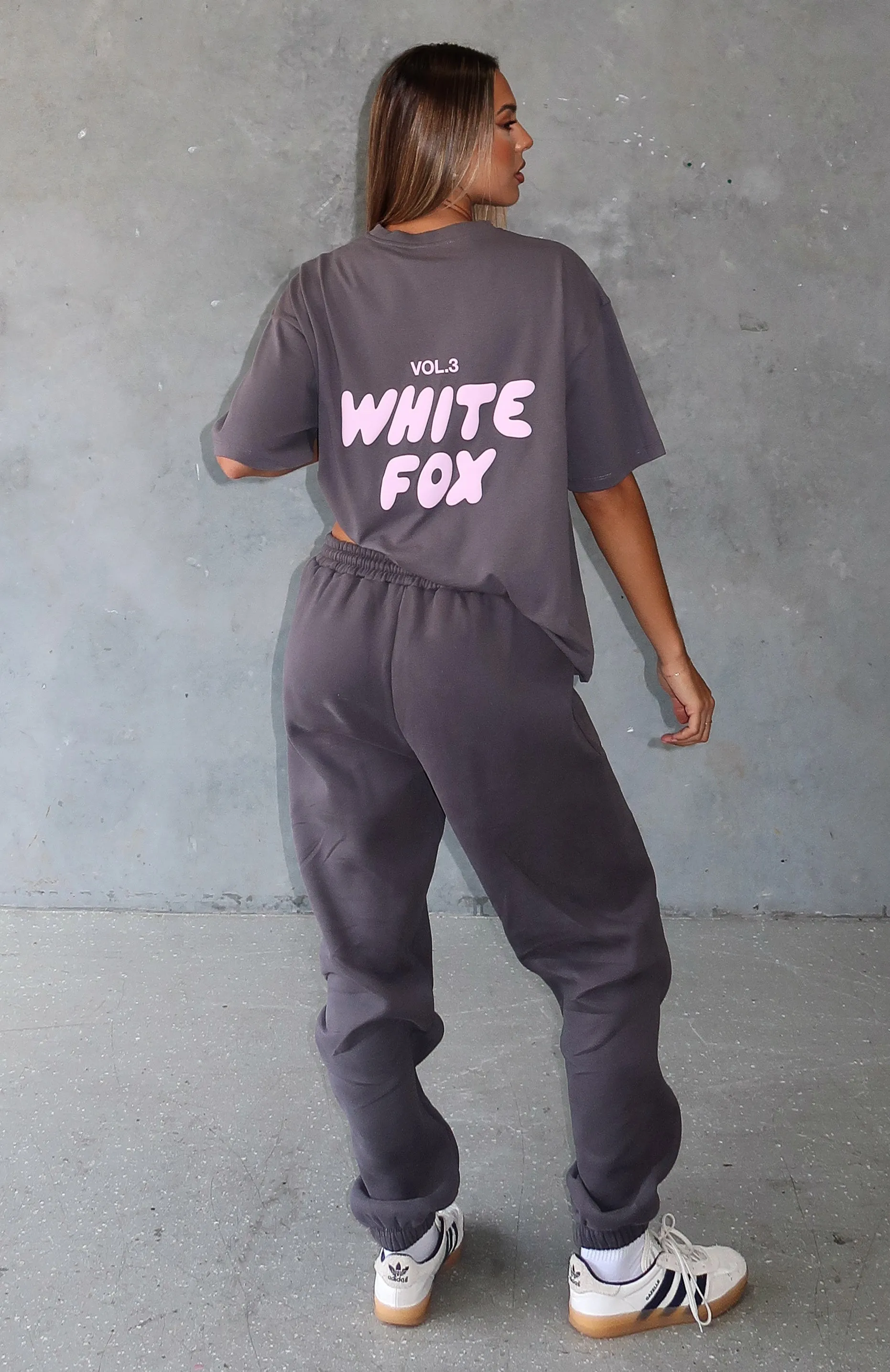 Offstage Back Graphic Oversized Tee Volcanic sold by White Fox Boutique