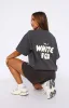 Offstage Back Graphic Oversized Tee Shadow sold by White Fox Boutique