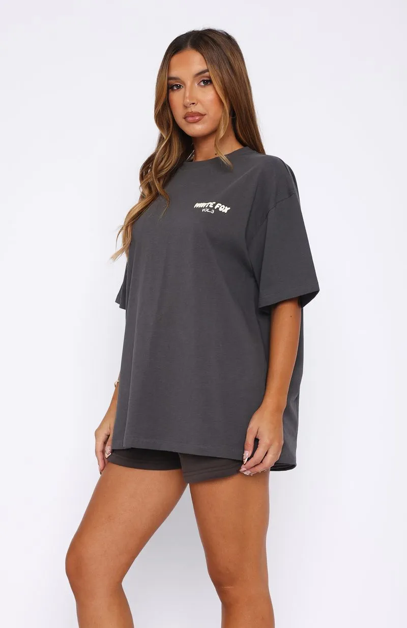 Offstage Back Graphic Oversized Tee Shadow sold by White Fox Boutique product image thumbnail 3