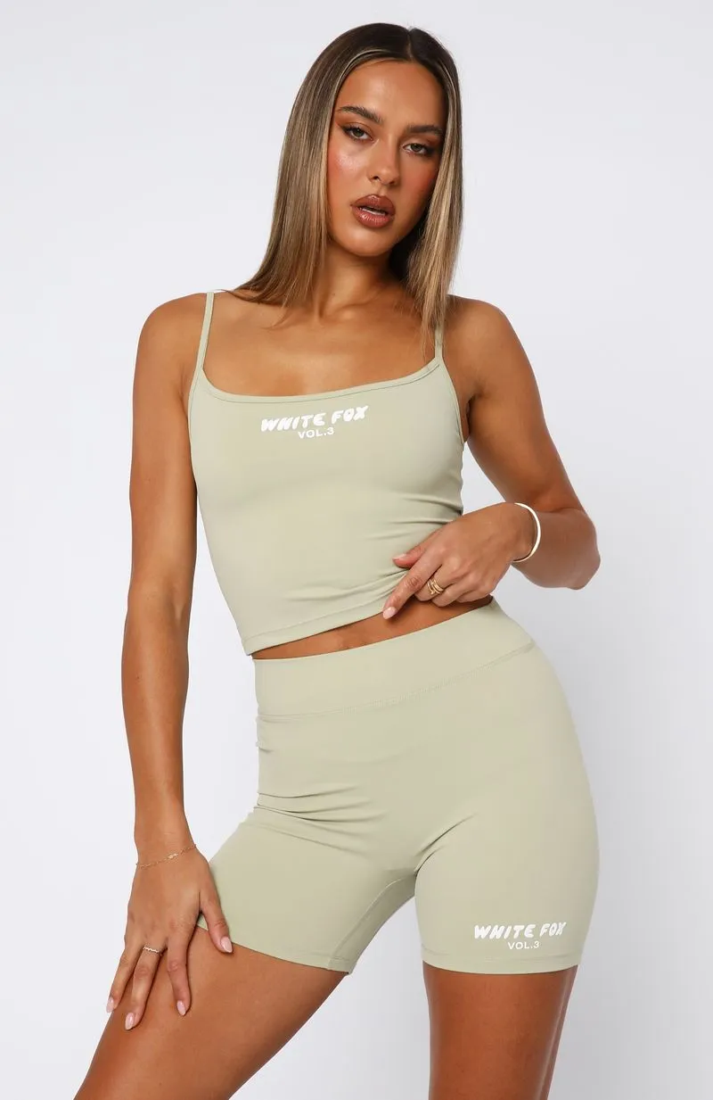 Offstage 4" Bike Shorts Moss sold by White Fox Boutique product image thumbnail 2