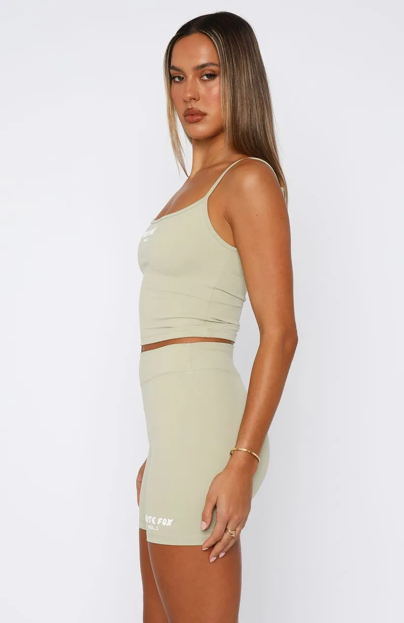 Offstage 4" Bike Shorts Moss sold by White Fox Boutique product image thumbnail 3