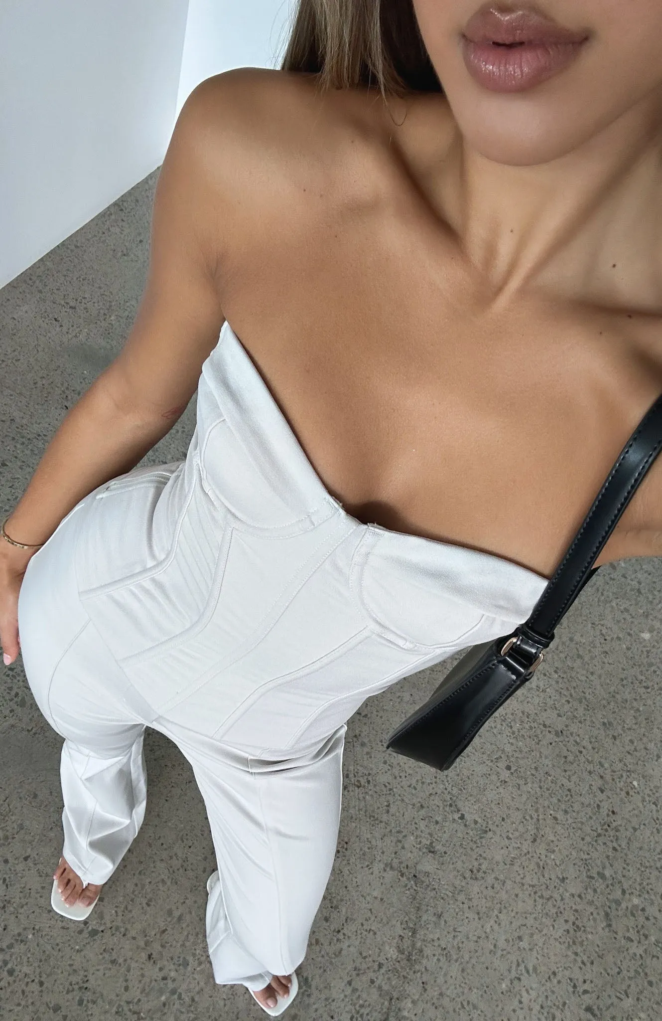 Next Chapter Strapless Bustier Bone sold by White Fox Boutique product image thumbnail 5