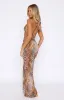 Luminous Maxi Skirt Safari Chaos sold by White Fox Boutique