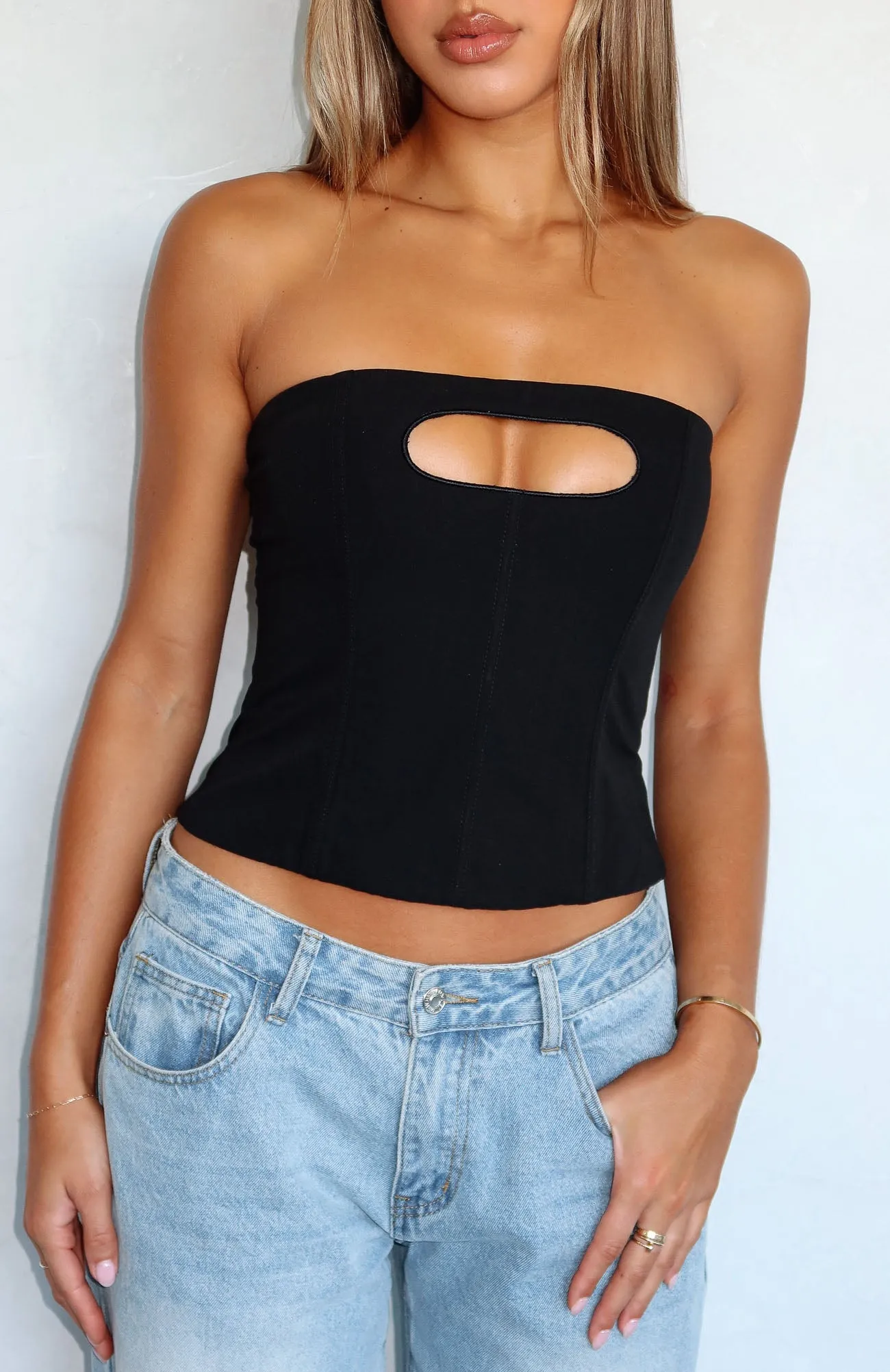 Just Because Bustier Black sold by White Fox Boutique product image thumbnail 5