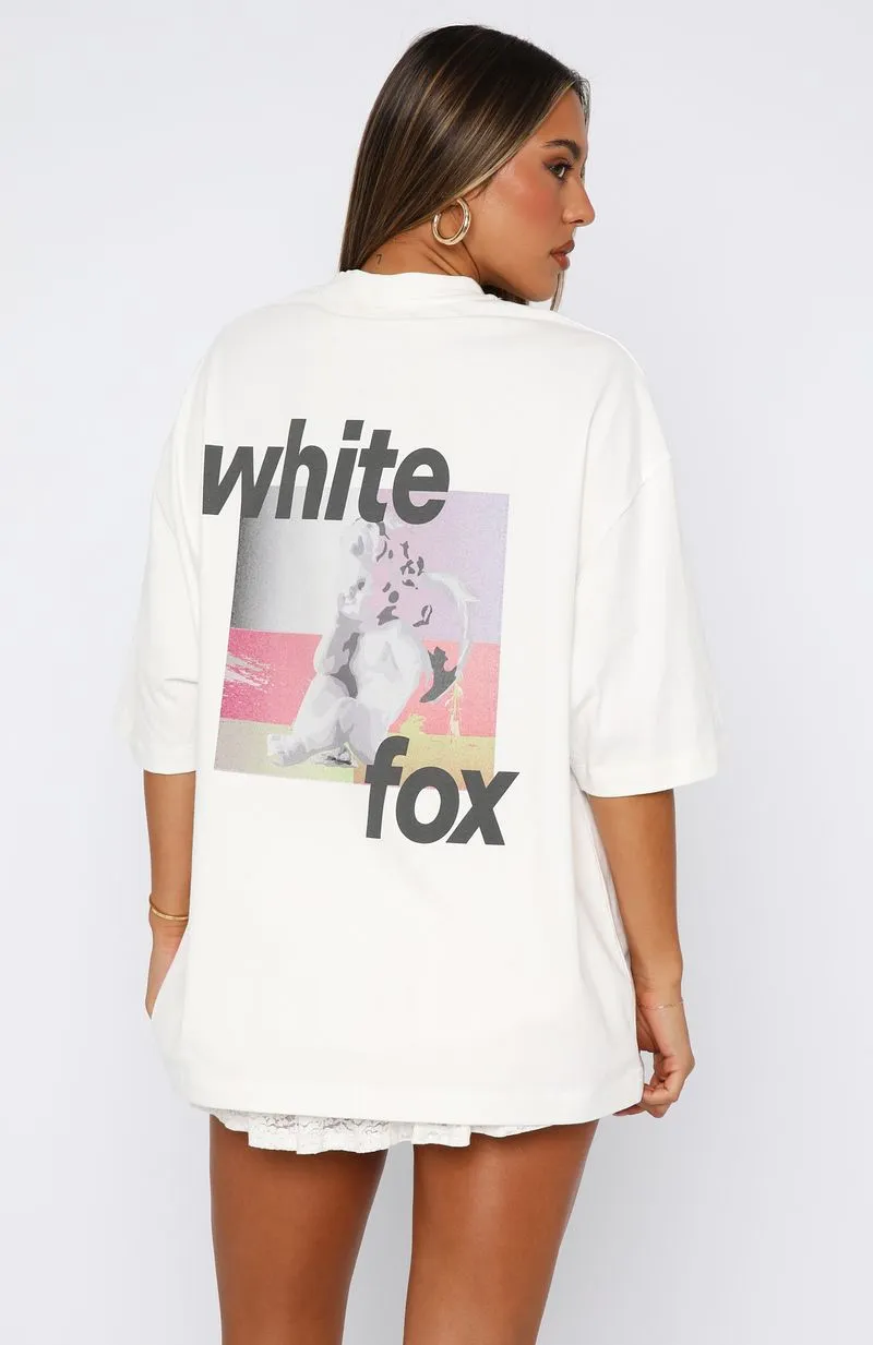 In The Moment Oversized Tee White sold by White Fox Boutique product image thumbnail 4
