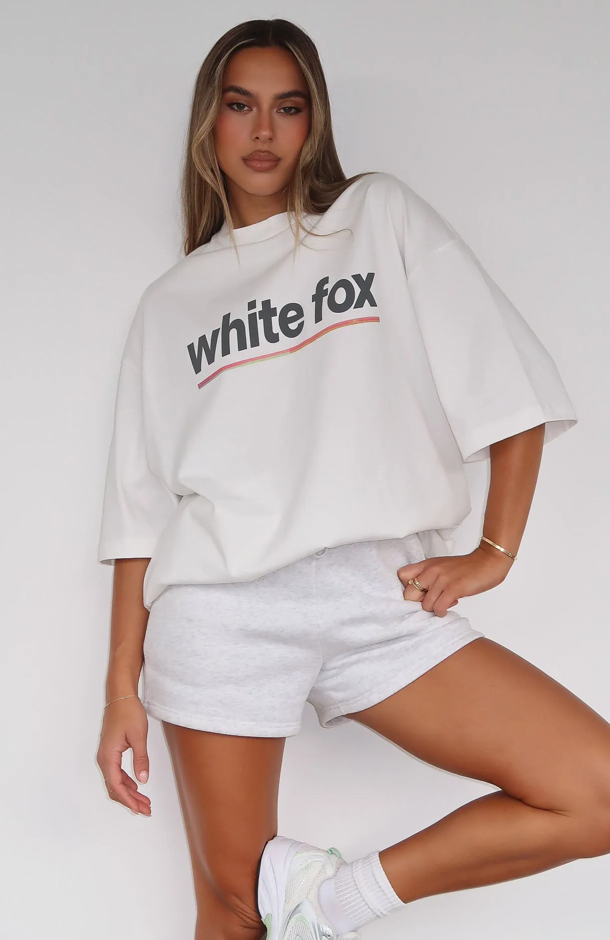 In The Moment Oversized Tee White sold by White Fox Boutique