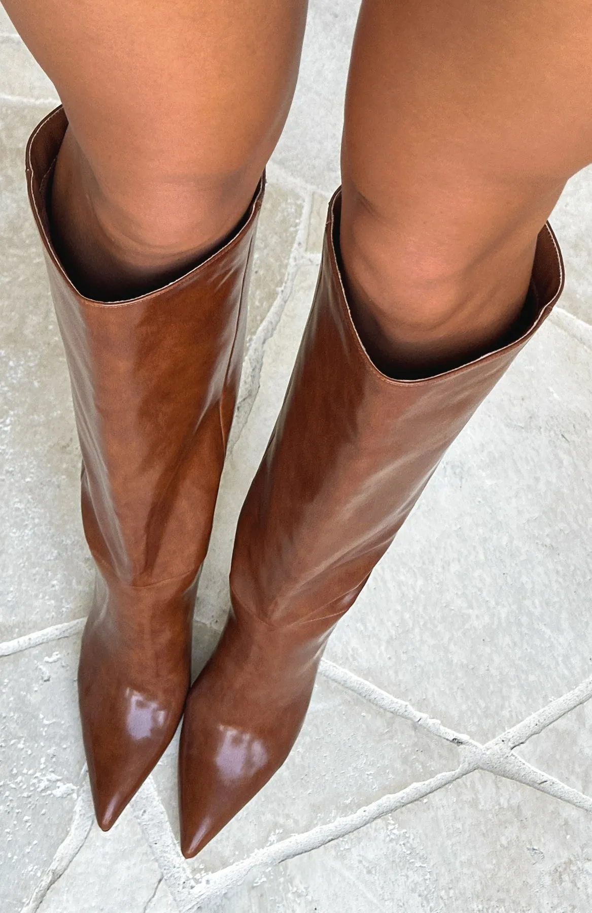 Run Away With Me Knee High Boots Vintage Brown sold by White Fox Boutique product image thumbnail 5